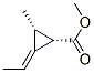 Cyclopropanecarboxylic acid, 2-ethylidene-3-methyl-, methyl ester, (1alpha,2E,3alpha)- 结构式