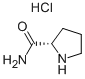 L-脯氨酰胺盐酸盐 结构式