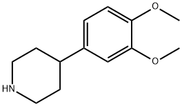 哌啶, 4-(3,4-二甲氧基苯基)- 结构式