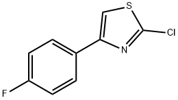 2-CHLORO-4-(4-FLUOROPHENYL)-1,3-THIAZOLE 结构式