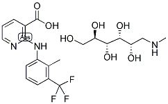 氟胺烟酸葡甲胺盐 结构式