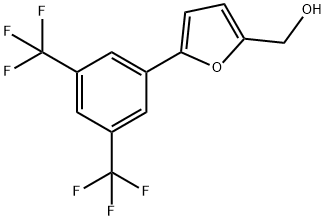 5 - [3,5 -二(三氟甲基)苯基] - 2 -呋喃甲醇 结构式