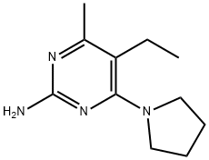 5-乙基-4-甲基-6-(吡咯烷-1-基)嘧啶-2-胺 结构式