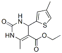 5-Pyrimidinecarboxylicacid,1,2,3,4-tetrahydro-6-methyl-4-(4-methyl-2-thienyl)-2-oxo-,ethylester(9CI) 结构式