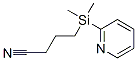 Butanenitrile, 4-(dimethyl-2-pyridinylsilyl)- (9CI) 结构式