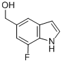 1H-Indole-5-methanol,7-fluoro-(9CI) 结构式