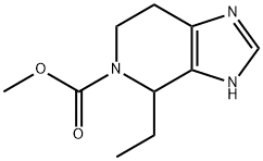 5H-Imidazo[4,5-c]pyridine-5-carboxylicacid,4-ethyl-1,4,6,7-tetrahydro-,methylester(9CI) 结构式