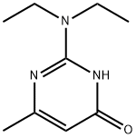 2-DIETHYLAMINO-6-HYDROXY-4-METHYLPYRIMIDINE 结构式