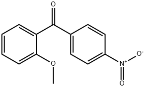 (2-甲氧基苯基)(4-硝基苯基)甲酮 结构式