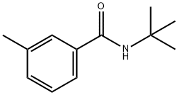 N-叔丁基-3-甲基苯甲酰胺 结构式