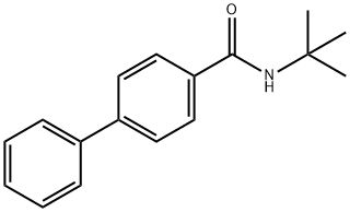 N-(1,1-Dimethylethyl)-(1,1'-biphenyl)-4-carboxamide 结构式