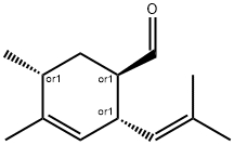 (1alpha,2beta,5beta)-4,5-dimethyl-2-(2-methylpropen-1-yl)cyclohex-3-ene-1-carbaldehyde 结构式