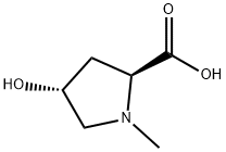 L-Proline, 4-hydroxy-1-methyl-, trans- 结构式