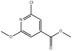 2-氯-6-甲氧基异烟酸甲酯 结构式