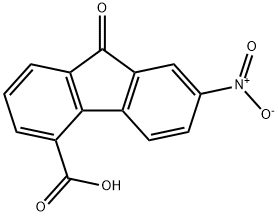 7-硝基-9-羰基-4-芴羧酸 结构式