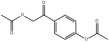 4-(2-acetoxyacetyl)phenyl acetate 结构式