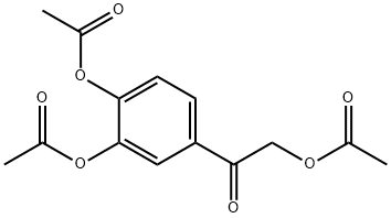 4-(2-acetoxyacetyl)-1,2-phenylene diacetate 结构式