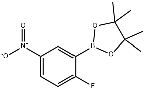 2-氟-5-硝基苯硼酸频哪醇酯 结构式