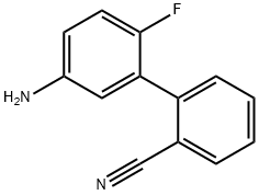 5'-AMINO-2'-FLUOROBIPHENYL-2-CARBONITRILE 结构式