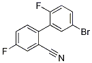 5'-Bromo-4,2'-difluoro-biphenyl-2-carbonitrile 结构式