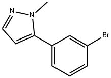 5-(3-溴苯基)-1-甲基-1H-吡唑 结构式