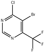 5-溴-4-氯-6-三氟甲基嘧啶 结构式