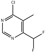 4-CHLORO-6-DIFLUOROMETHYL-5-METHYLPYRIMIDINE 结构式