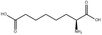 (S)-2-氨基辛二酸 结构式