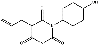 5-Allyl-1-(4-hydroxycyclohexyl)barbituric acid 结构式