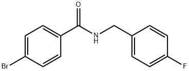 4-溴-N-(4-氯苄基)苯甲酰胺 结构式