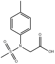 (甲磺酰基-对-甲苯基-氨基)-乙酸 结构式