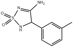 1,2,5-Thiadiazol-3-amine, 4,5-dihydro-4-(3-methylphenyl)-, 1,1-dioxide (9CI) 结构式