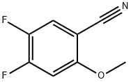 4,5-二氟-2-甲氧基苯甲腈 结构式
