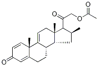 (16α)-21-(Acetyloxy)-16-methyl-pregna-1,4,9(11)-triene-3,20-dione 结构式