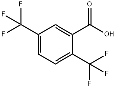 2,5-双三氟甲基苯甲酸 结构式