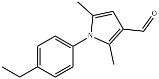 1-(4-乙基苯基)-2,5-二甲基-3-吡咯甲醛 结构式