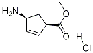 (1R,4S)-4-氨基环戊-2-烯-1-羧酸甲酯盐酸盐 结构式