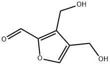 2-Furancarboxaldehyde, 3,4-bis(hydroxymethyl)- (9CI) 结构式