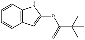 2,2-dimethyl-propionic acid 1H-indol-2-yl ester 结构式