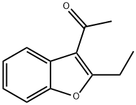 2-乙基-3-乙酰基苯并呋喃 结构式