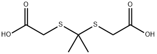 2,2'-[丙烷-2,2-二基双(硫代)]二乙酸 结构式