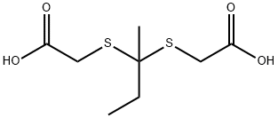 [(1-Methylpropylidene)bisthio]diacetic acid 结构式