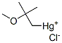 (2-Methoxy-2-methylpropyl)mercury(II) chloride 结构式