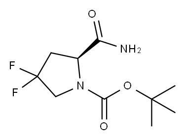 BOC-4,4-DIFLUORO-L-PROLINAMIDE 结构式