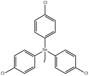 Tris(p-chlorophenyl)fluorostannane 结构式