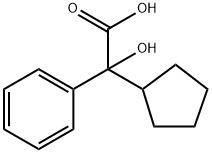 2-环戊基-2-羟基苯乙酸 结构式