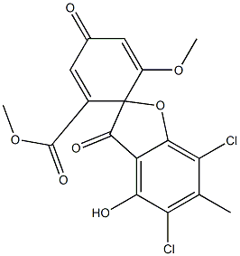 D-地曲霉素 结构式