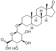 表雄酮葡糖苷酸 结构式