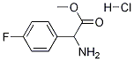 2-氨基-2-对氟苯基乙酸甲酯盐酸盐 结构式