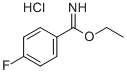 ETHYL 4-FLUOROBENZIMIDATE HYDROCHLORIDE 结构式